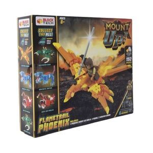 Mount Up Flametrail Phoenix 192 Pcs Block Tech W Rider + Weapons Compatible NEW!